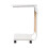 Living And Home C-Shaped Side Table with Storage Bag, White 4