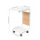 Living And Home C-Shaped Side Table with Storage Bag, White 6