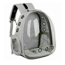 (Gray) Pet Cat Dog Backpack Great Puppy Carrier Bags Space Capsule