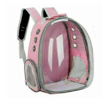 (Pink) Pet Cat Dog Backpack Great Puppy Carrier Bags Space Capsule