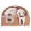 (Five.piece.set.with.box, Rectangle.Three.Bears) Creative New Bamboo Fiber Kids Dinnerware Set Five Piece Set Kindergarten Baby 1