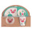 (Five.piece.set.with.box, Rectangle.Ocean) Creative New Bamboo Fiber Kids Dinnerware Set Five Piece Set Kindergarten Baby 1