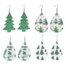 4pc Women Christmas Hook Drop Dangle Earring Charm Eardrop Jewelry Xmas Party