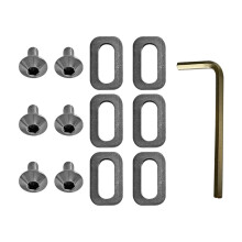 (LOOK cleat screw kit) Look Keo SPD Bike Lock Plate Kit M5 Screws Washers