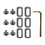 (LOOK cleat screw kit) Kit de réparation Look Keo SPD M5 1