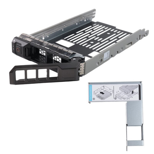 Bandeja de Suporte de Disco RíGido de 3,5 Polegadas para Servidores  PowerEdge - com Adaptador de HDD de 2,5 Polegadas NVMe SSD SAS  Suporte 1