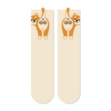 (Shiba Inu) Chaussettes Chiens Mignons 3D Pelucheuses