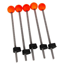 Winter Fishing Rod Ice Fishing Rod Fishing Rod with Red Ball Spring 5pcs