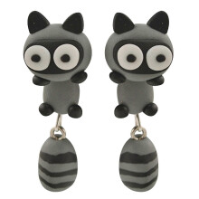 Cute Animal Earring Metal Cute Mini Animal Ornament Small Dinosaur Earrings
