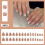 French Tip Fake Nails - Natural Edge, Stage Wear 6