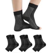 (L XL, Black) 3 pairs Neuropathy Socks, Soothe Socks for Neuropathy Pain, Tendonitis compression socks, Plantar Fasciitis, Neuropathy