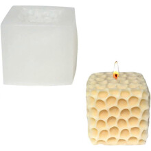 Candle Mold,  Silicone Candle Mold, DIY 3D Candle Mould, Non-Stick Bubble Silicone Mold for Art Decoration
