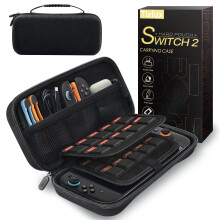 Custodia per Console Nintendo Switch 2 Futerał Case Chiusura su 20 Giochi Nera — custodia nintendo switch