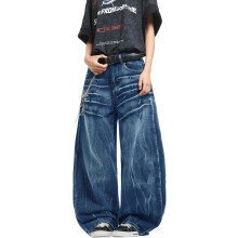 Zewool Pantaloni da Uomo Jeans Luoghi Baggy Streetwear Y2K Oversize M — pantaloni uomo larghi, jeans hip hop