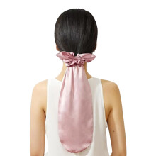 Schlafmütze für langes Haar, weiche Satin-Stoff-Haarhaube mit-P