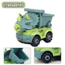 (A) Disassembly Assembly Dinosaur Toy Set Screw Nut Combination Assembling Dinosaur Model Educational Toy