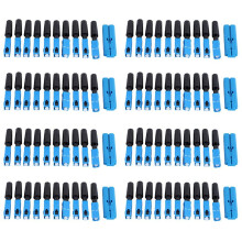 400x Embedded Sc Upc Fiber Optic Fast Connector Ftth Single-Mode Fiber Optic Sc Quick Connector Sc Adapter Field