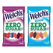 Welch's Zero Sugar Fruity Bites, Great zero sugar snacks for the office, Mixed Fruit & Berries 'N Cherries, 3 oz (Pack of 2)