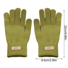 (Green) Touchscreen Strickhandschuhe für Radfahren & Wandern