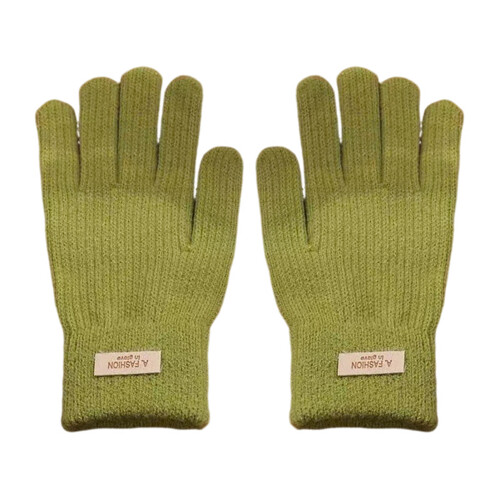 (Green) Touchscreen Strickhandschuhe für Radfahren & Wandern 1