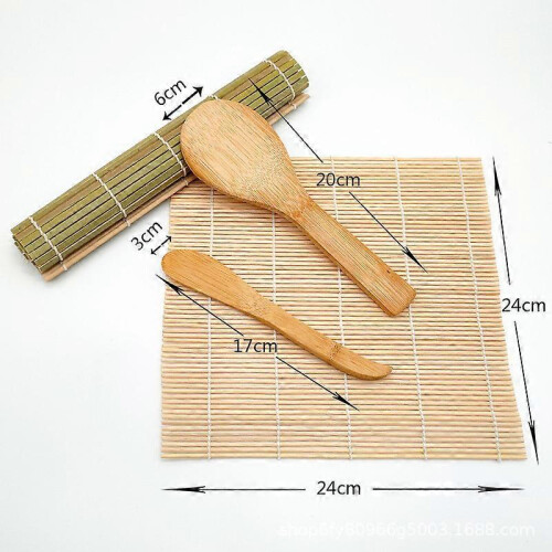 (Black) Sushi Making Kit, 13 in 1 Sushi Bazooka Roller Kit with Bamboo Mat, Bazooka Roller 1