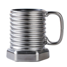 Rolig Skruvdesign Kaffemugg Keramiska Kaffekoppar Nyhet Vattenkoppar Sommar Vinter Dryckesartiklar Födelsedag Julklappar B
