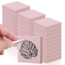 Rubber Carving Blocks, 2 X 2 Inches, 30 Pieces, , for Printmaking and Stamp Making