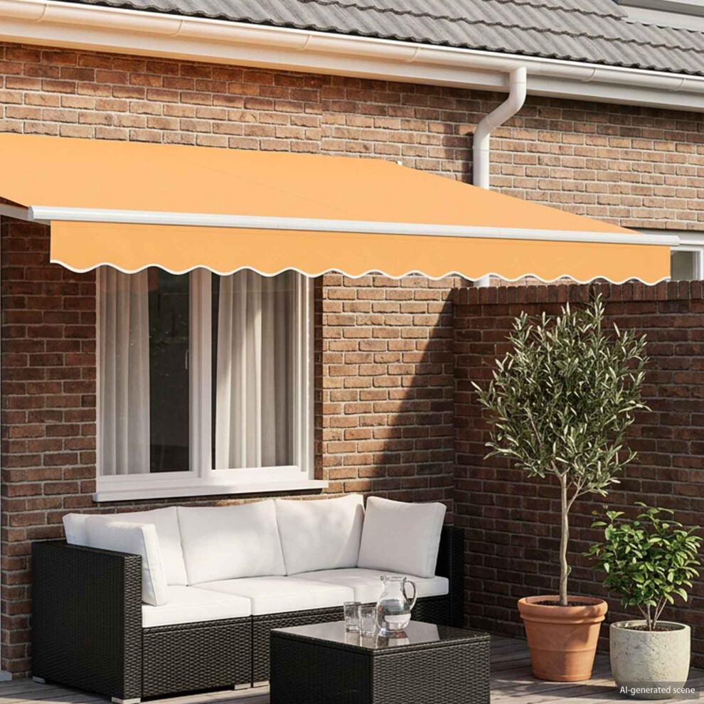 Vidaxl Awning Valance Replacement Sand 5 M Polyester