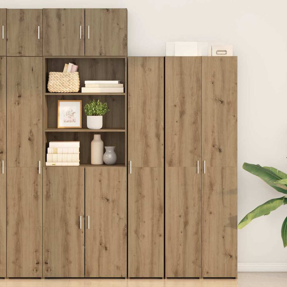 Vidaxl Highboard 2 Pcs Artisan Oak 30 X 42.5 X 185 Cm