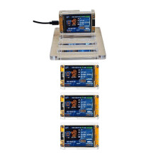 4X 1000KH/S NMMiner NerdMiner+ 4 Slots Stand Upgraded Bitcoin Crypto Solo Miner 2.8 Inch Display Miner for Home