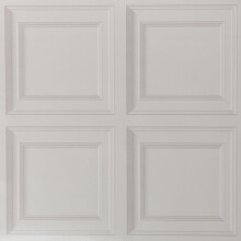 Anttyscar 3D Effect Wood Panelling Lattice Contour Wallpaper - Retro Panel Effec