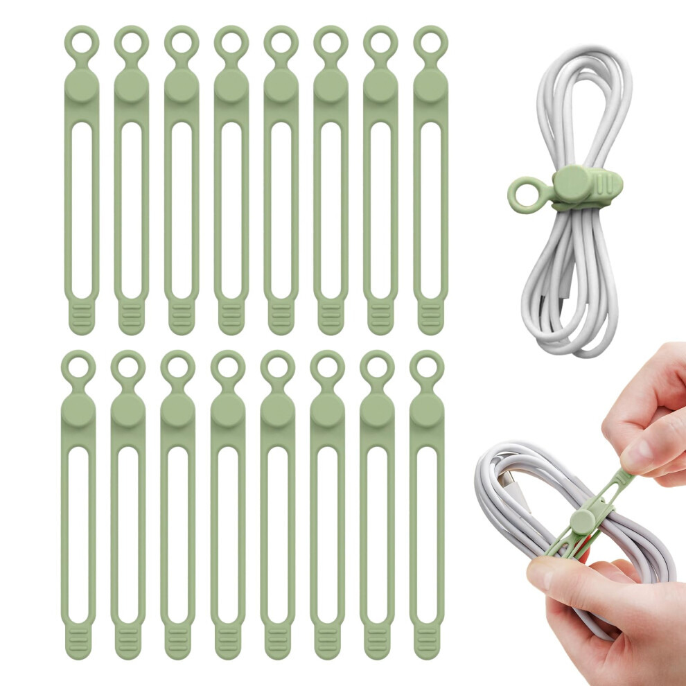 Redamancy Silicone Cable Ties, Reusable Cable Straps, Cord Organizers, Wire Ties 5009599210925