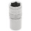 Draper Draper 32536 1/4" Square Drive Polished Chrome Metric Socket, 8 mm Size, Blue 1
