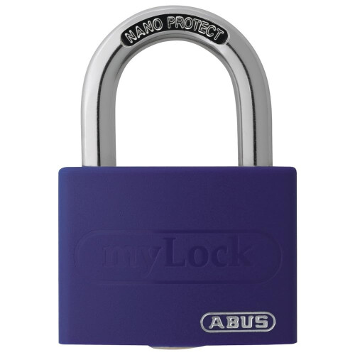 Abus ABUS Padlock T65AL/40 myLOCK - Individually writable - Locker Lock - Solid Alumi