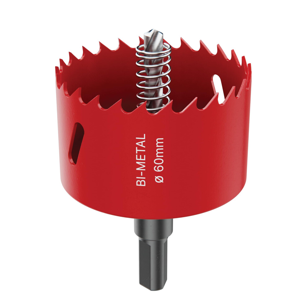 Duri 60Mm Bi-Metal Hole Saw, With Arbor & Pilot Bit 5004297890561