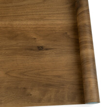 Abyssaly Vinyl Wrap Self Adhesive Wallpaper, Brown Wood Effect Sticky Back Plast