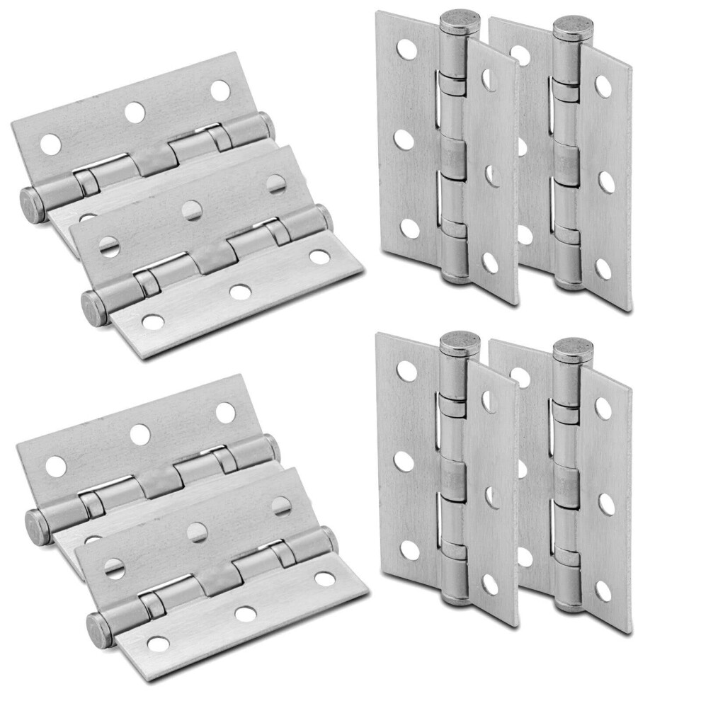 Xfort 3 Inch (75Mm) Ball Bearing Door Hinges In Satin Chrome, Internal Door Hing 5009701107945