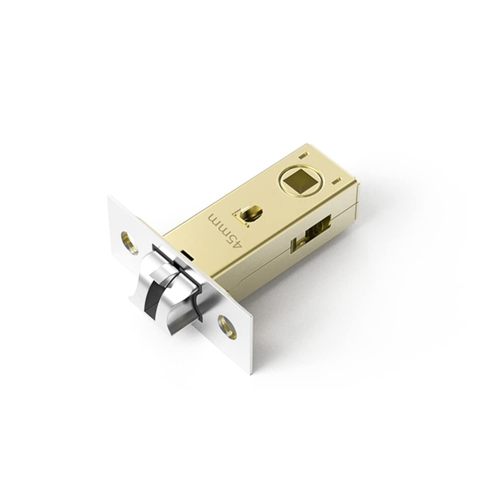 Qrity 45Mm Tubular Latch, Forked Mortice Latch, Mute Door Sprung Latch, With Sta 5009804955672