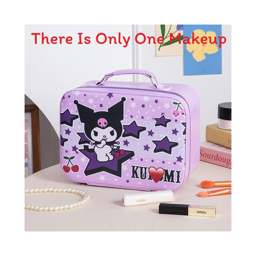 (StyleL) Cosmetic Waterproof Pu Bag With Mirror And Spacious Compartment Womens For Travel