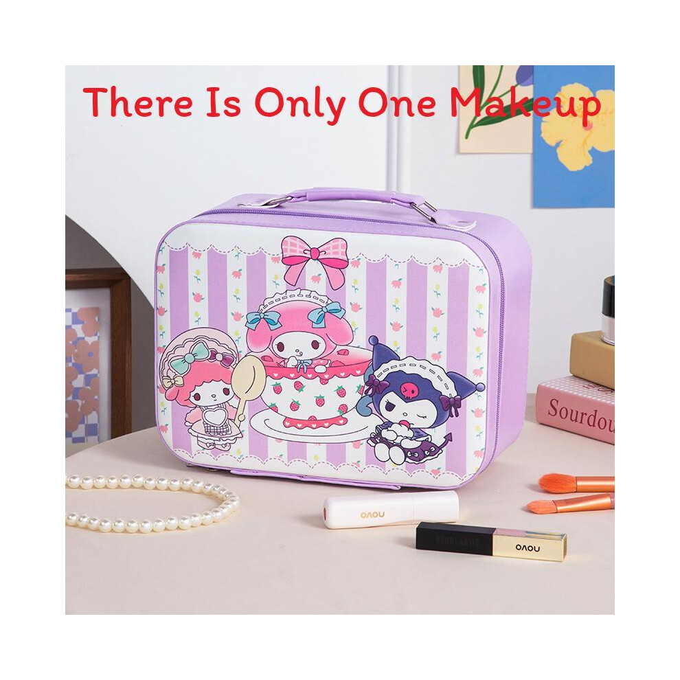 (StyleJ) Waterproof Cosmetic Pu Bag With Mirror And Spacious Compartment Travel Womens For