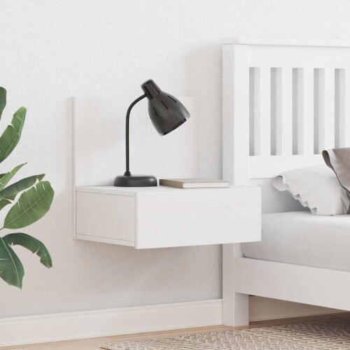VidaXL vidaXL Bedside Table White 42 x 32.5 x 40 cm Solid pine wood