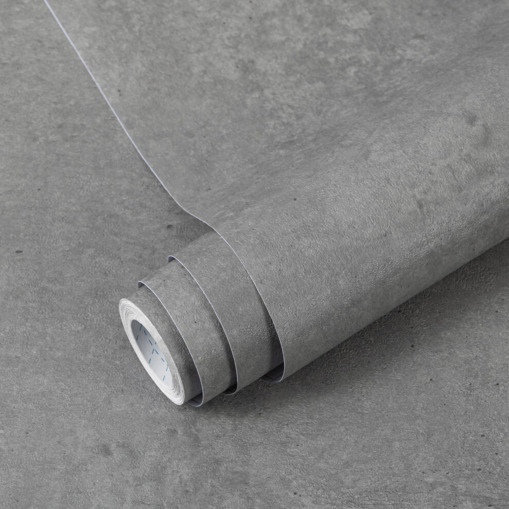 Photos - Other Hand Tools Decoroom Sticky Back Plastic Roll 60X600cm Grey Vinyl Wrap Waterproof Peel and S 