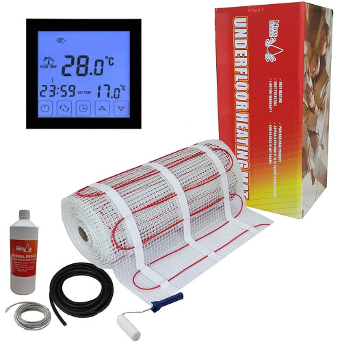 Nassboards Premium Pro Electric Underfloor Heating mat kit 200w per m² - Red Box