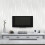 Trafagala White Embossed Wallpaper Non-Woven Wave Stripes Roll 3D Silver Glitter 1