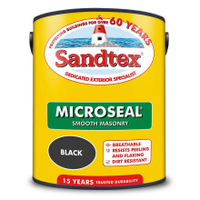 Sandtex Ultra Smooth Masonry Paint 5 Litre Stock Colours - Black