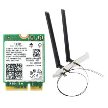 1650i AX201NGW WiFi Card+2x8DB Antenna+Baffle 3000Mbps WIFI6 2.4G/5G Cnvio2 5.1 WiFi Adapter for Win10/Win11