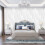 Trafagala White Embossed Wallpaper Non-Woven Wave Stripes Roll 3D Silver Glitter 2