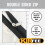 KIRFEE 2 Pack Plastic Door Covers for Interior Doors | Dust Door Sheet with Zip 3