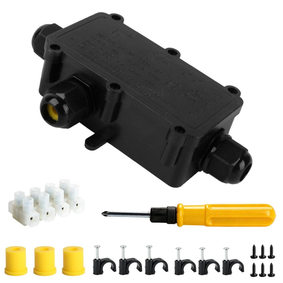 Ip68 Waterproof Junction Box 3 Way Connectors, Outdoor Electrical Box Waterproof 5006200795352