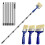 3 Pack Paint Brush with 83"Extended Detachable Pole,Multi-Angle Adjustable Paint 1
